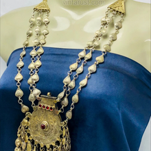 Load image into Gallery viewer, Vintage Massive Antique Jewelry Pendant Necklace