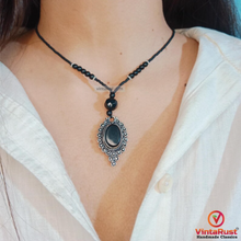 Load image into Gallery viewer, Bohemian Black Onyx-Style Pendant Necklace