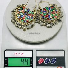 Load image into Gallery viewer, Multi color Stylish Hoop Earrings