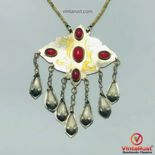 Load image into Gallery viewer, Vintage Turkmen Dangling Pendant Necklace