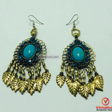 Load image into Gallery viewer, Handmade Turquoise Boho Chandelier Dangle Earrings