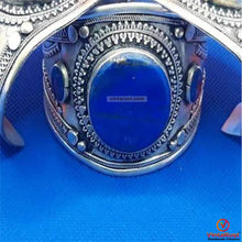 Load image into Gallery viewer, Boho Kuchi Cuff Bracelet With Round Shaped Stones