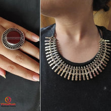 Load image into Gallery viewer, Stylish Necklace With Adjustable Ring