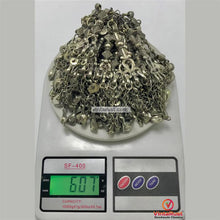 Load image into Gallery viewer, Silver Kuchi Oversized Dangling Tassels Necklace