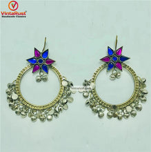 Load image into Gallery viewer, Big Round Hoop Earrings With Bells