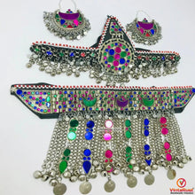 Load image into Gallery viewer, Silver Kuchi Handmade Tribal Jewelry Set