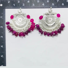 Load image into Gallery viewer, Indian Oxidized Big Earrings With Beads