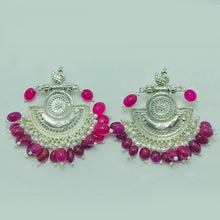 Load image into Gallery viewer, Indian Oxidized Big Earrings With Beads