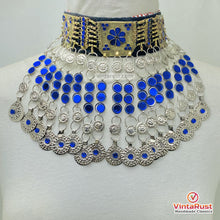 Load image into Gallery viewer, Kuchi Blue Glass Coin Jewelry Set