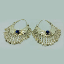 Load image into Gallery viewer, Kuchi Vintage Silver Earrings With Long Bells
