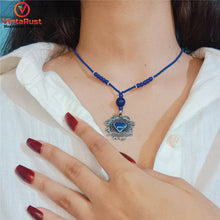 Load image into Gallery viewer, Blue Lapis Lazuli Heart Shape Stone Necklace