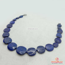 Load image into Gallery viewer, Lapis Lazuli Beaded Stone Choker Necklace