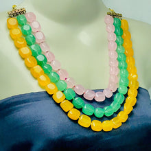 Load image into Gallery viewer, Multicolor Layered Stone Beaded Necklace