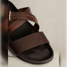 Load image into Gallery viewer, Men's Handmade Leather Slides