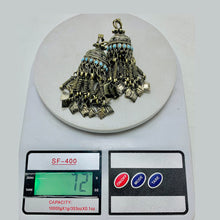 Load image into Gallery viewer, Long Kuchi Antique Earrings with Tassels