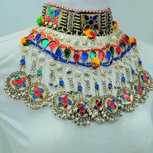 Load image into Gallery viewer, Tribal Multicolor Layered Choker Necklace