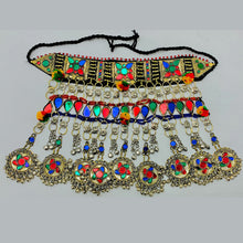 Load image into Gallery viewer, Tribal Multicolor Layered Choker Necklace