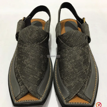 Load image into Gallery viewer, Men’s Handmade Grey Peshawari Chappal