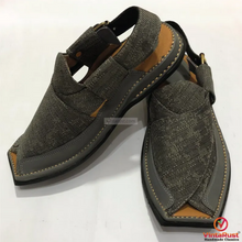 Load image into Gallery viewer, Men’s Handmade Grey Peshawari Chappal