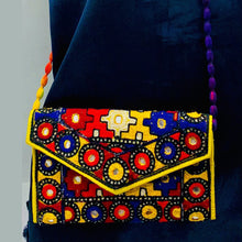 Load image into Gallery viewer, Tribal Mirror Embellished Cross Bag