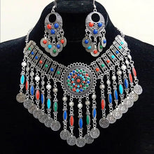 Load image into Gallery viewer, Multi Beads Necklace Set With Earrings