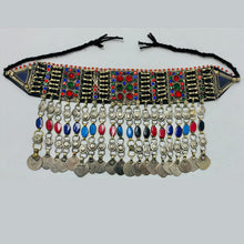 Load image into Gallery viewer, Multicolor Tribal Choker Necklace With Coins