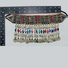 Load image into Gallery viewer, Multicolor Tribal Choker Necklace With Coins