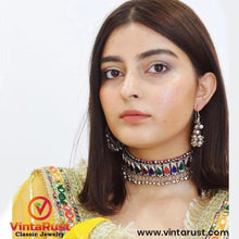 Load image into Gallery viewer, Multicolor Glass Stones Boho Jewelry Set