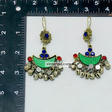 Load image into Gallery viewer, Multicolor Glass Stones Light Weight Earrings