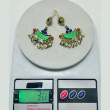 Load image into Gallery viewer, Multicolor Glass Stones Light Weight Earrings