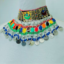 Load image into Gallery viewer, Multicolor Boho Necklace With Dangling Coins