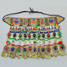 Load image into Gallery viewer, Multicolor Oversized Necklace With Dangling Tassels