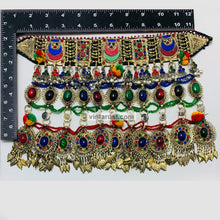 Load image into Gallery viewer, Multicolor Oversized Necklace With Dangling Tassels