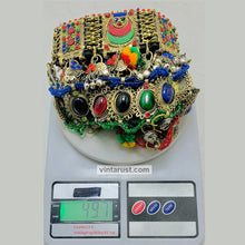 Load image into Gallery viewer, Multicolor Oversized Necklace With Dangling Tassels