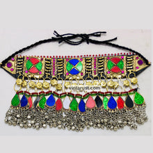 Load image into Gallery viewer, Multicolor Statement Collar Choker Necklace With Bells