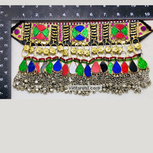 Load image into Gallery viewer, Multicolor Statement Collar Choker Necklace With Bells