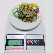 Load image into Gallery viewer, Multicolor Stone Beaded Chain Pendant Necklace