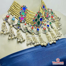 Load image into Gallery viewer, Multicolor Tribal Statement Choker Necklace