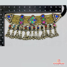 Load image into Gallery viewer, Multicolor Tribal Statement Choker Necklace