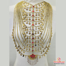 Load image into Gallery viewer, Multilayered Afghan Kuchi Tribal Statement Necklace