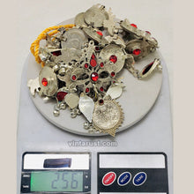 Load image into Gallery viewer, Multilayers Coins Necklace With Red Glass Stone