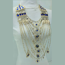 Load image into Gallery viewer, Silver Multilayers Long Bib Necklace