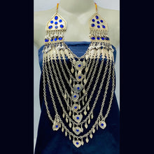 Load image into Gallery viewer, Silver Multilayers Long Bib Necklace