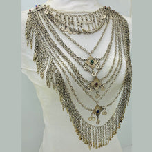 Load image into Gallery viewer, Multilayers Vintage Silver Kuchi Necklace