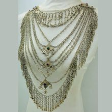Load image into Gallery viewer, Multilayers Vintage Silver Kuchi Necklace