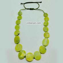 Load image into Gallery viewer, Natural Jade Bead Stone Choker Necklace