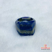 Load image into Gallery viewer, Natural Lapis Lazuli Gemstone Statement Ring