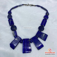 Load image into Gallery viewer, Natural Lapis Lazuli Stone of Wisdom Necklace