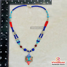Load image into Gallery viewer, Nepalese Tibetan Tribal Beaded Pendant Necklace