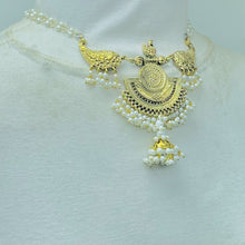 Load image into Gallery viewer, Oxidized Kuchi Golden Choker Necklace